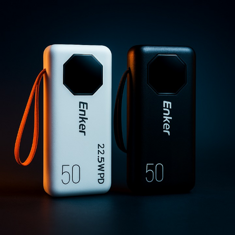 Enker 50000mAh Power Bank – Ultra High Capacity, Fast Charging, Lithium Battery Portable Charger